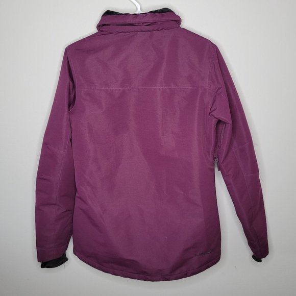 Liquid Snow Ski Jacket Womens Medium Burgundy Water Resistant Zipper Pockets - Picture 2 of 8